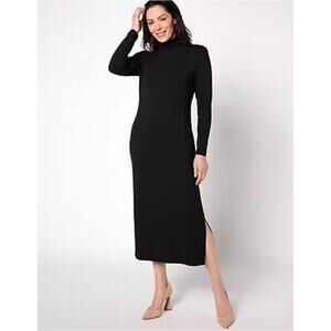Women with Control - Size XL Finespun Jersey Midi Dress Tummy Control